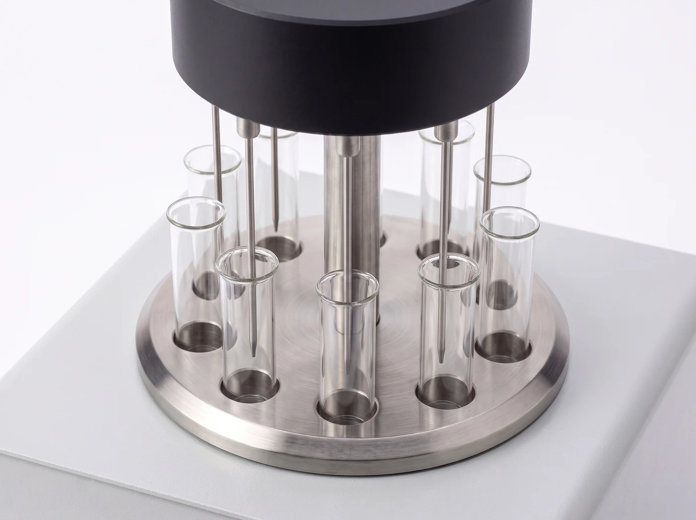 EX-TEST 21 — Prüfkopf mit Probenröhrchen und Thermoelementen